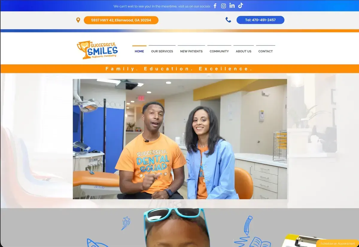 Successful Smiles website and CRM portal